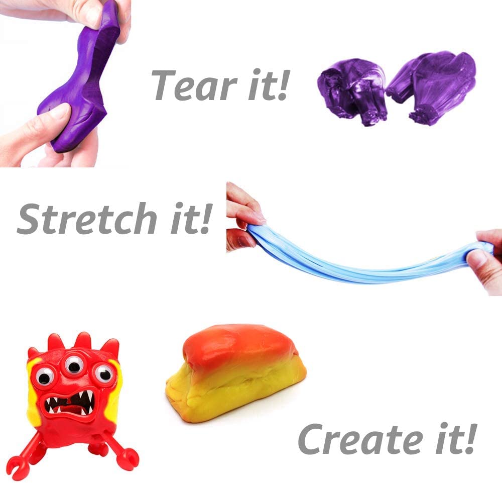 Color-changing slime putty by D.A.Y. Republic in a 1-pack, showcasing vibrant, heat-sensitive, stress-relief fun for kids and adults.