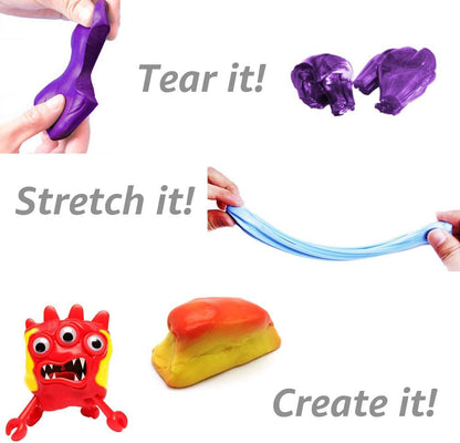 Color-changing slime putty by D.A.Y. Republic in a 1-pack, showcasing vibrant, heat-sensitive, stress-relief fun for kids and adults.