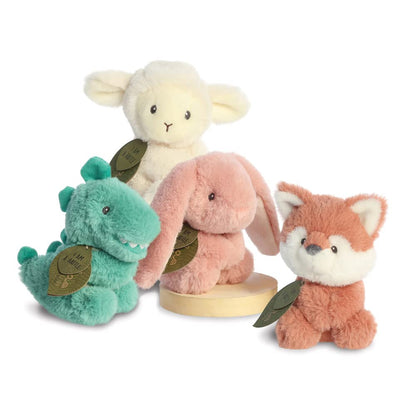 Aurora, 23367, ebba Baby Eco Laurin Lamb Rattle, 6In, Recycled Soft Toy, White