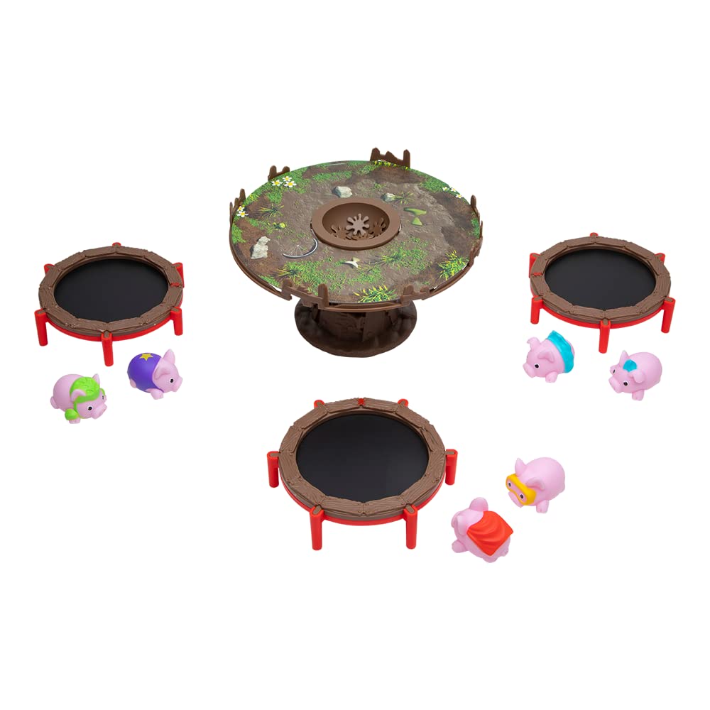 PlayMonster Pigs On Trampolines | Fun Kids Game With Bouncing Pigs | Fast-Paced Family Game | For Ages 6+