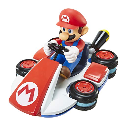 Nintendo Super Mario Kart 8 Mario RC Racer by Jakks Pacific with 360 spins, wheelies, drifts, up to 100 ft range for kids ages 4+