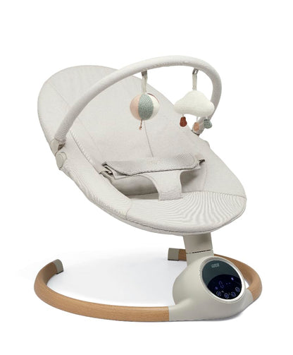 Mamas & Papas Alto Smart Baby Swing, Touchscreen, Multi Speed, Melodies, Bluetooth and Remote Control - Cashmere