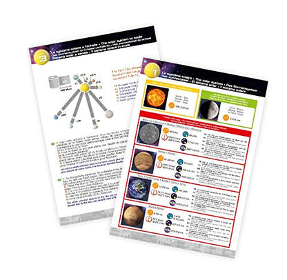 Buki France Buki Solar System for Kids with light-up rotating Sun, planets, and torch for recreating eclipses in STEM science toy kit