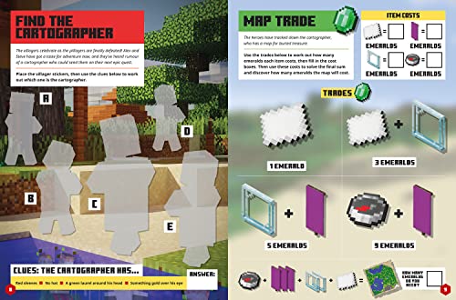 Minecraft Sticker Adventure: Treasure Hunt: A brand-new official sticker book containing hours of fun for kids