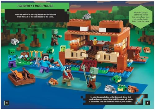 LEGO® Minecraft®: Steve’s Netherite Adventure Search & Find Sticker Activity (with Steve minifigure and sword) (LEGO® Search and Find)