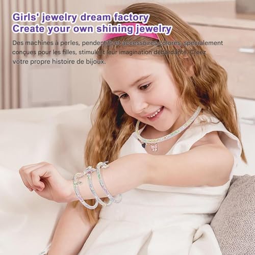 Bracelet Maker Kit For Girl Bracelet Beading Machine Creative Toy Jewelry Child 3 Years And Up Gift Girl Teen Christmas Activity Manual