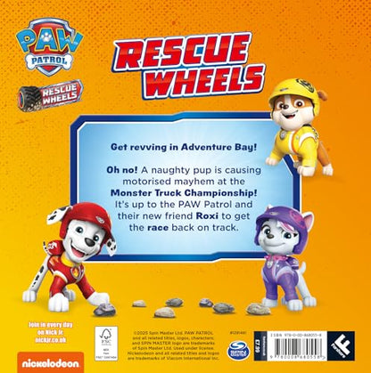 PAW Patrol Rescue Wheels Picture Book: Join Nickelodeon’s PAW Patrol in a new monster truck rescue adventure. The perfect gift for fans aged 4+.