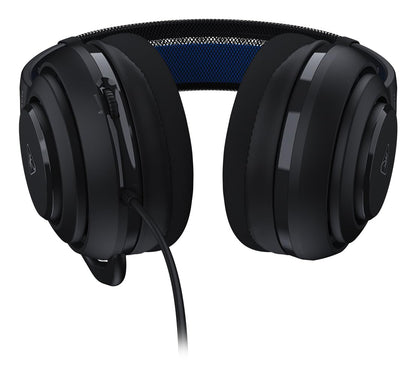 Black Turtle Beach Atlas 200 wired gaming headset with microphone, compatible with PS5 and PS4, featuring plush ear cushions and adjustable headband.