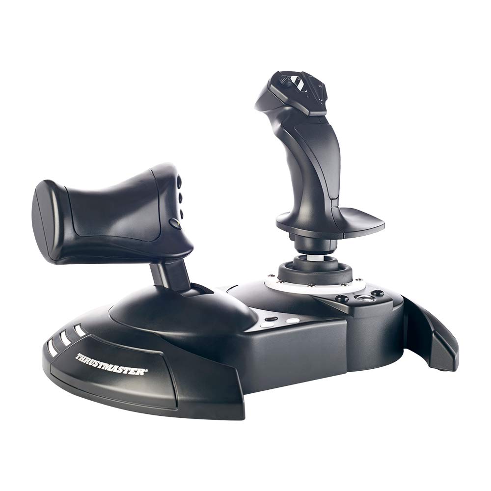 Thrustmaster T.Flight Hotas One Xbox and PC flight stick with detachable throttle and official license, designed for realistic flight control.