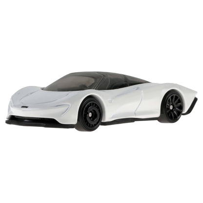 Hot Wheels 10-pack of toy race cars featuring 1:64 scale Corvette, Lamborghini, McLaren, and assorted styles.