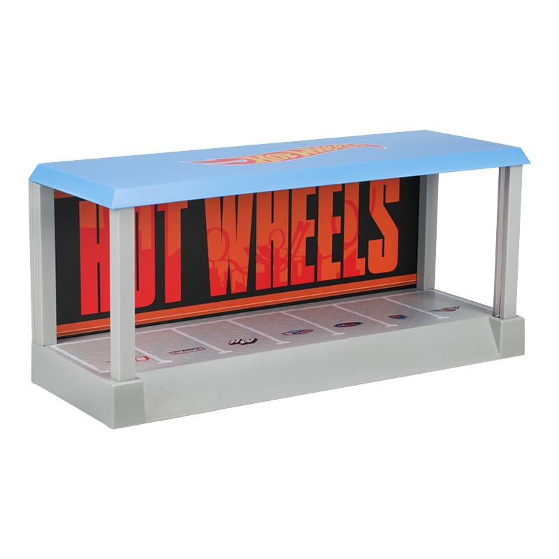 Hot Wheels Garage & Display Light - Officially Licensed Mattel Merchandise, Light Up Case Holds 7 Cars, Customisable Background, Gift for Collectors | Paladone