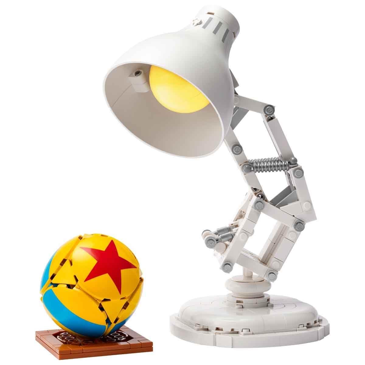 LEGO Ideas Disney Pixar Luxo Jr. Lamp Building Set for Adults - Movie Memorabilia Model with Hidden Film References - Home Office Desk Decor - Collectible Gift Idea - 21357