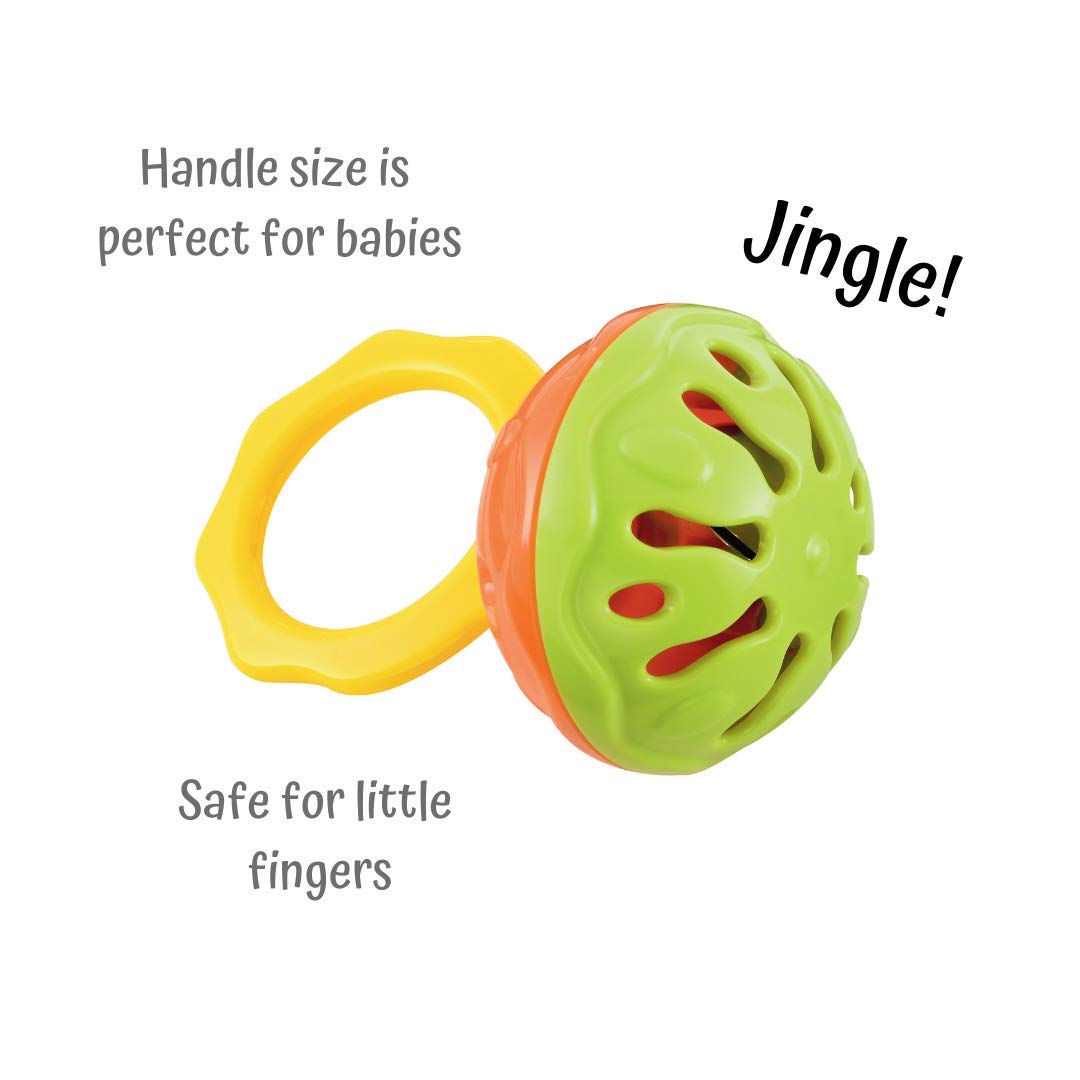 Halilit My First Baby Band Gift Set. Musical Instrument for Babies. Baby & Toddler Sensory Music Toys includes Egg Shaker, Cage Bell, Baby Maraca, Tube Shaker & Fun Rattle. For Boys & Girls 6 Months +