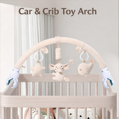 blloocod baby stroller arch toy clip featuring an elephant, colorful hanging toys for crib, car seat, or bouncer entertainment