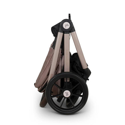 Cosatto Giggle 4 travel system with pram, infant car seat, raincover, and compact fold for babies and toddlers up to 25kg.