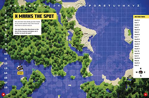 Minecraft Sticker Adventure: Treasure Hunt: A brand-new official sticker book containing hours of fun for kids