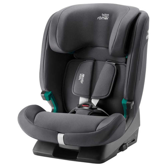 BRITAX RÖMER Car Seat EVOLVAFIX, with ISOFIX, Child from 76 to 150 cm (i-Size), from 15 Months to 12 Years, Midnight Grey
