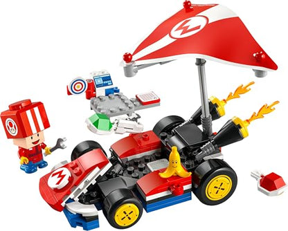 LEGO Super Mario Mario Kart standard kart toy set featuring a Toad character figure for kids and gamers.