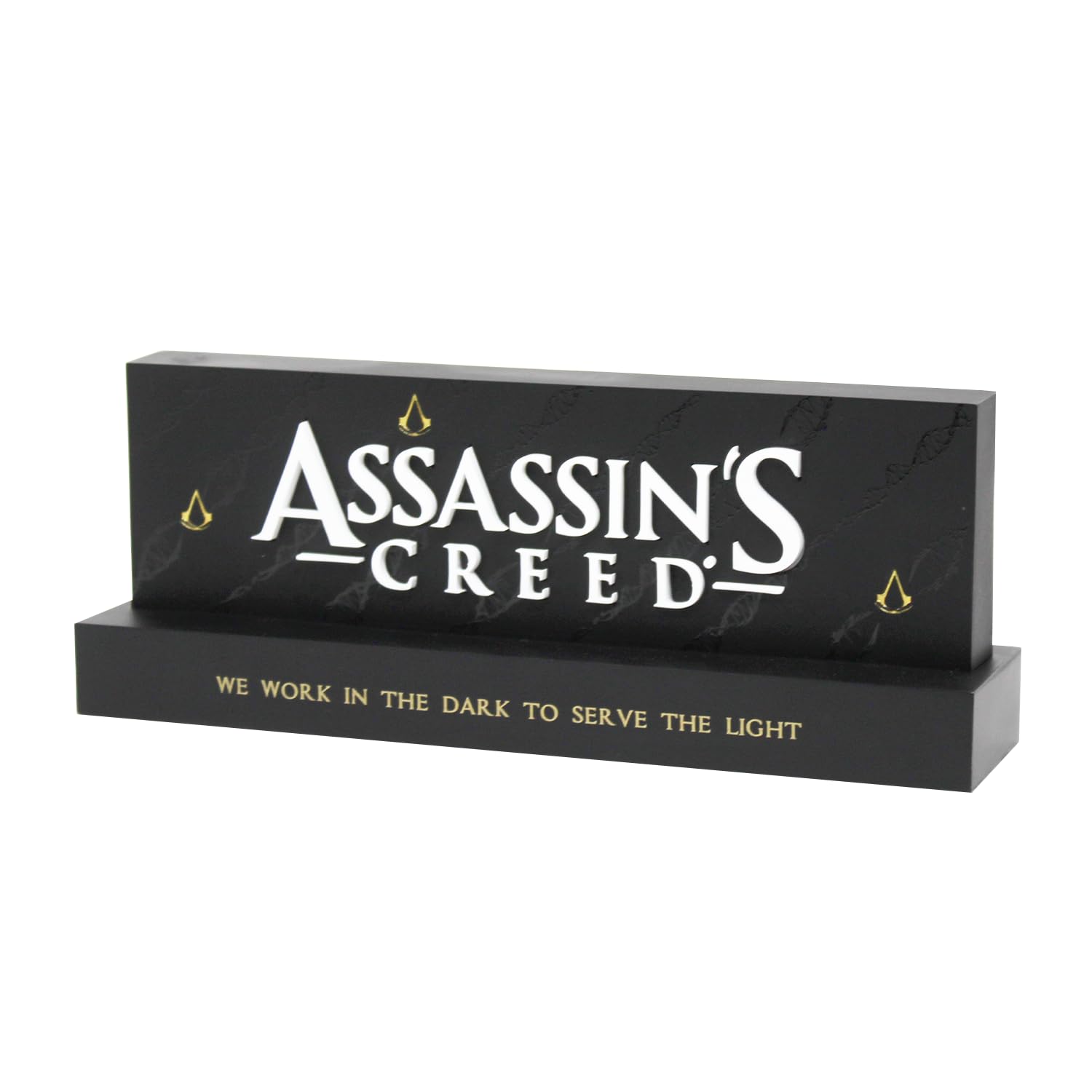 Neamedia Assassin's Creed logo LED lamp, officially licensed, suitable for living room or office, compatible with mobile, Xbox, PS5, and PC.
