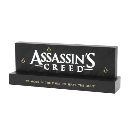 Neamedia Assassin's Creed logo LED lamp, officially licensed, suitable for living room or office, compatible with mobile, Xbox, PS5, and PC.