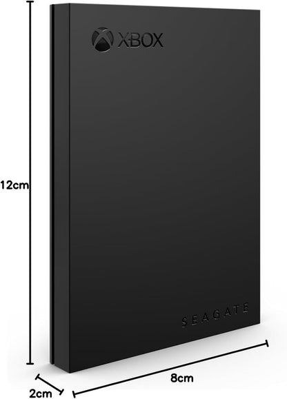 Seagate Game Drive for Xbox 2TB, External Hard Drive Portable, USB 3.2 Gen 1, Black with built-in green LED bar, Xbox Certified, Data Rescue Services (STKX2000403)