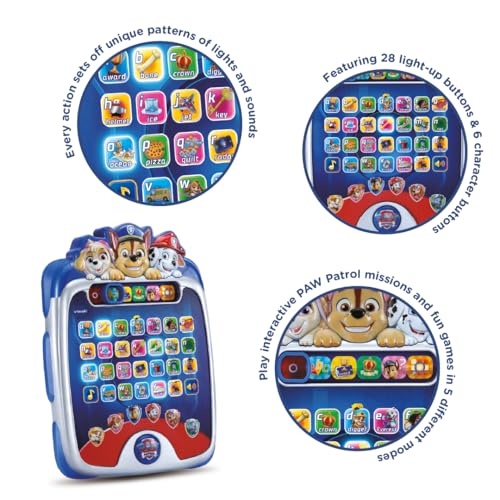 Vtech PAW Patrol: Light-Up Missions Pup Pad, Official PAW Patrol Toy, Interactive & Educational, Teaches Letters, Phonics & Words, Suitable for Ages 3, 4, 5+ Years, English Version