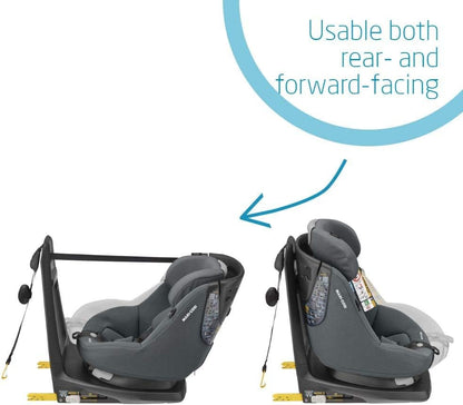 Maxi-Cosi AxissFix i-Size Toddler Car Seat, 360 Swivel Car Seat, 4 months - 4 years, 61 - 105 cm, Authentic Graphite