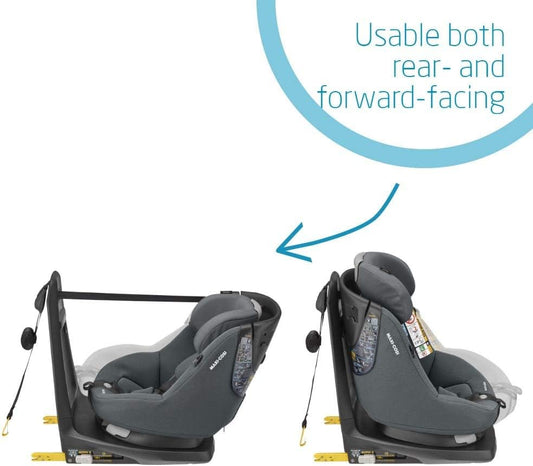 Maxi-Cosi AxissFix i-Size Toddler Car Seat, 360 Swivel Car Seat, 4 months - 4 years, 61 - 105 cm, Authentic Graphite