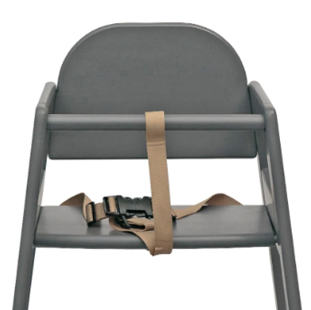 Safetots Two Pack of Simply Stackable Wooden High Chairs, Grey, Highchairs for Baby and Toddler, Stylish and Practical, Baby Highchairs for Your Home or Space Saving High Chairs for Restaurant