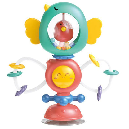 iFunLong Baby Rattle Toys with Suction Cup - Interactive High Chair Activity Toy for 3 Months and Up - Baby Einstein Babies Toy for Sensory Play