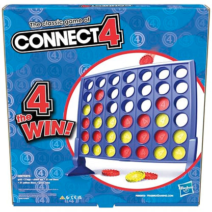 Connect 4 Strategy Board Game, Games for Kids Aged 6+, 4 in a Row