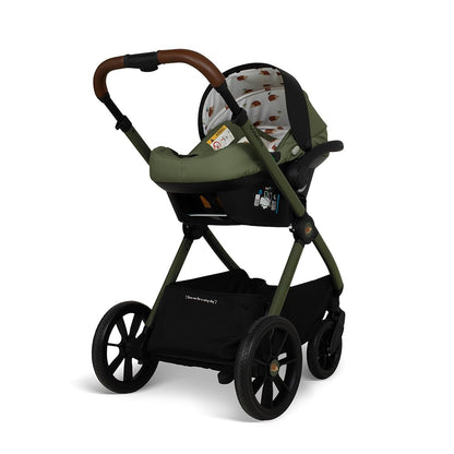 Cosatto Giggle 4 travel system with pram, pushchair, infant carrier, raincover, compact fold, suitable for 0-25kg children.
