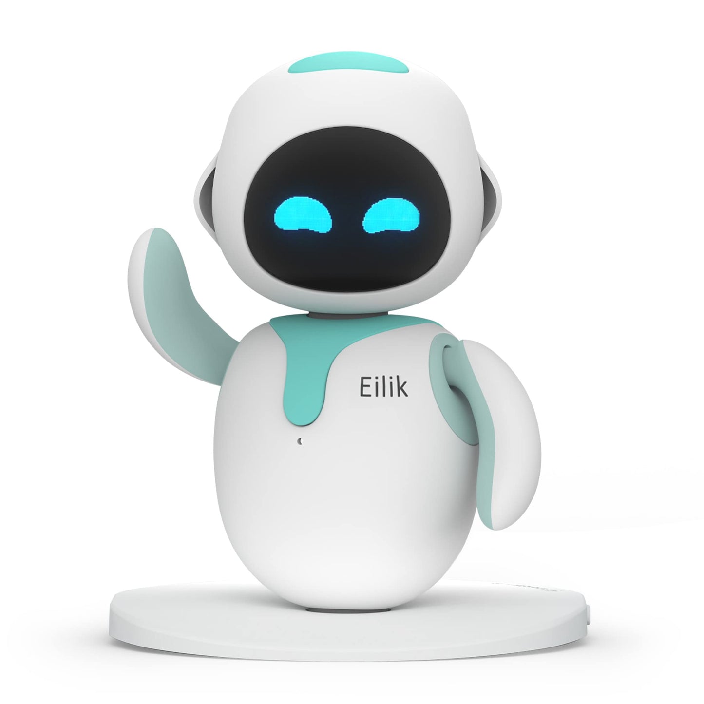 EnerGize LAB Eilik cute robot pet toy with expressive face and colorful features, ideal interactive companion for kids at home or workspace.