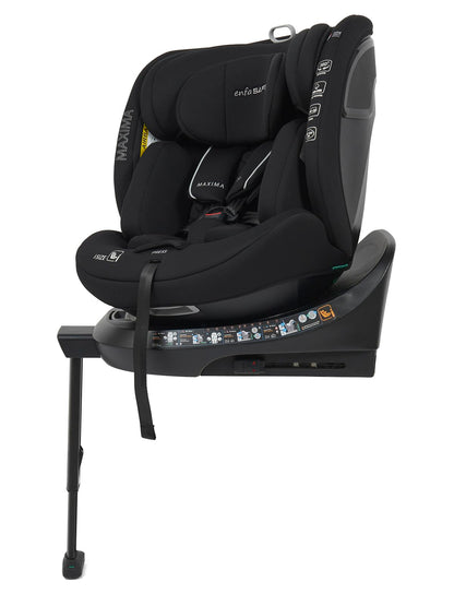 Enfasafe Maxima i-Size 360 Spin ISOFIX Car Seat, ECE R129, Extended Rearward Facing from Birth to Approx. 4 Years (40-105cm), Forward Facing from 15 Months to Approx. 12 Years (76-150cm)