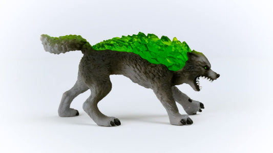 SCHLEICH Eldrador 70153 Granite Wolf - Realistic Fantasy Ferocious Eldrador Creatures Action Figure - Detailed Mythical Creature Wolf Figure - Play Time Imagination Gift for Boys Girls, Kids Ages 7+