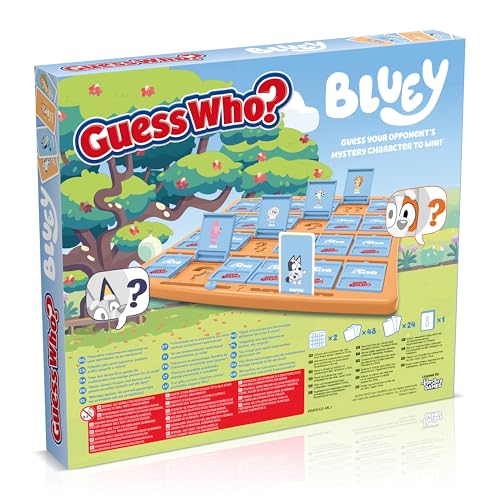 Winning Moves Bluey Guess Who? Classic Guessing Board Game for Families and Bluey Fans great gift for ages 6 plus