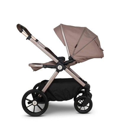 Cosatto Giggle 4 travel system with car seat, raincover, compact fold, pram, pushchair, carrycot, and seat unit for infants to 4 years old.