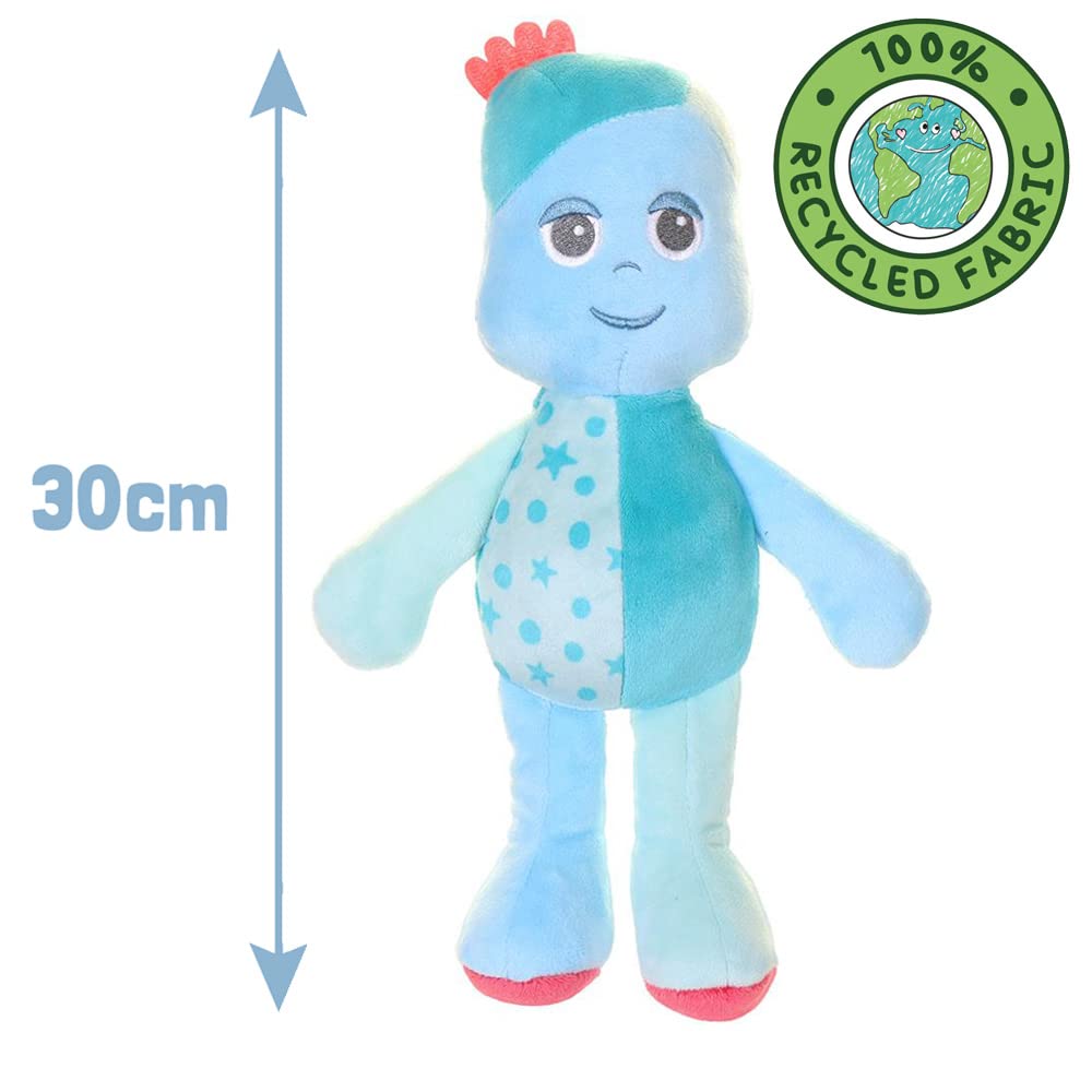 In the Night Garden Cuddly Soft Toy CBeebies Iggle Piggle Softie 30cm for Babies Toddlers 0-3 Suitable from Birth Colourful Comforting Cuddly Toy, Blue