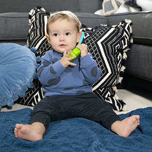 Baby Einstein Ocean Explorers shell-shaped musical toy phone for babies aged 6 months and up, colorful and engaging for infants.
