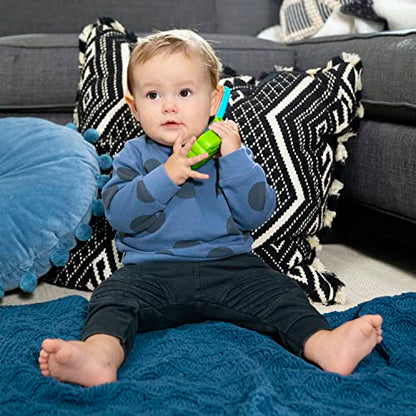 Baby Einstein Ocean Explorers shell-shaped musical toy phone for babies aged 6 months and up, colorful and engaging for infants.