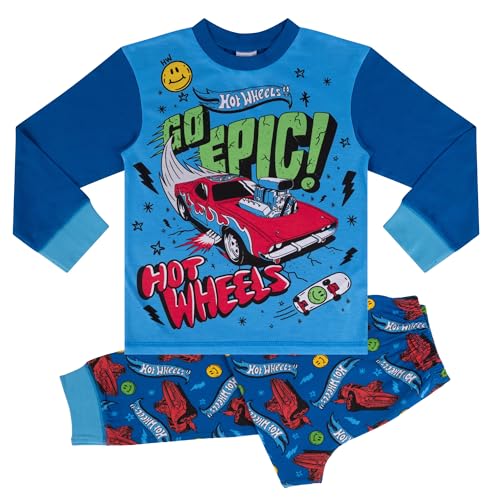 Hot Wheels, "Go Epic! Long Sleeved Pyjama Set, Go Epic, 8-9 Years: 134cm, Blue