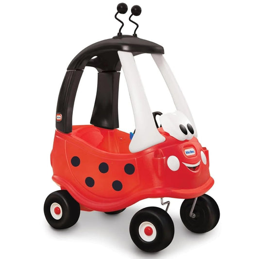little tikes Ladybug Cozy Coupe Car - Ride-On with Real Working Horn, Clicking Ignition Switch, & Fuel Cap