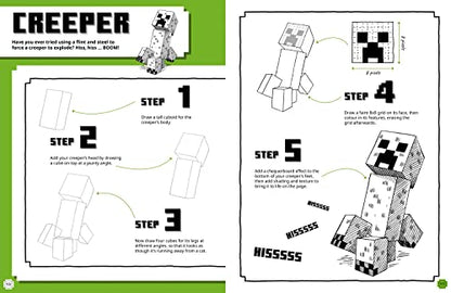 Minecraft How to Draw: An official Minecraft drawing book, fully illustrated with spaces to draw on the page – perfect for arty kids and gamers!