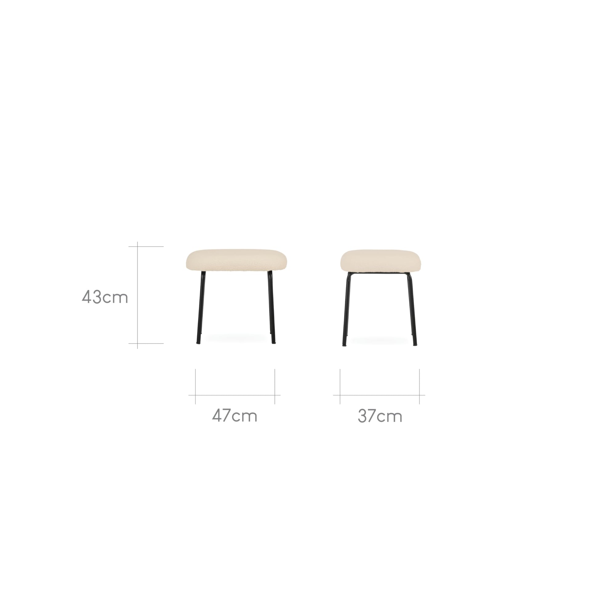 CuddleCo Marley nursing chair and footstool in teddy light beige, plush rocking armchair for breastfeeding mums in nursery setting