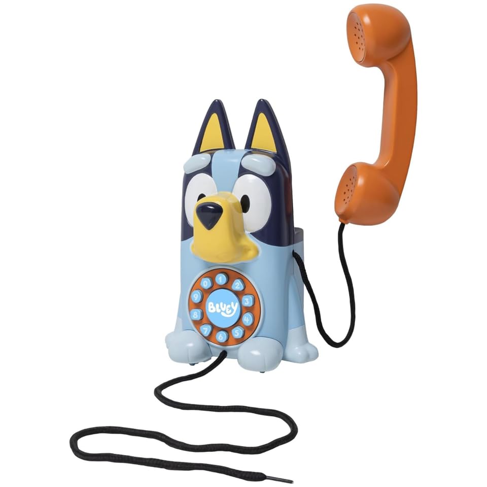 Bluey Telephone Electronic Playset Kids Toy Phone Realistic Retro Mobile Interactive Play For Children