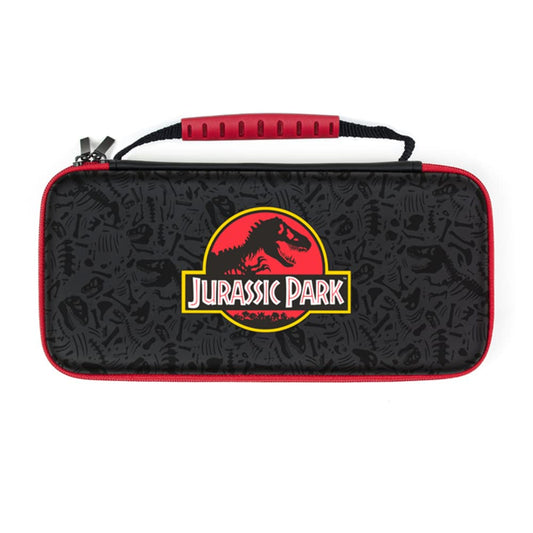 Numskull Official Jurassic Park Hard Shell Travel Case for Nintendo Switch and OLED Model 2021, Fits 10 Games and Accessories