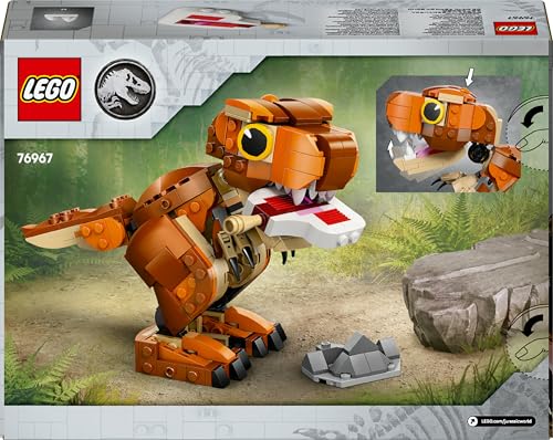 LEGO Jurassic World Little Eatie: T. Rex Figure - Dinosaur Toy for 7+ Year Old Boys & Girls, with Movable Jaws, Head & Tail - Dino Gift for Kids 76967