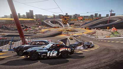 Wreckfest PS5 game by THQ Nordic showing a racing car in a demolition derby scene on the cover art.