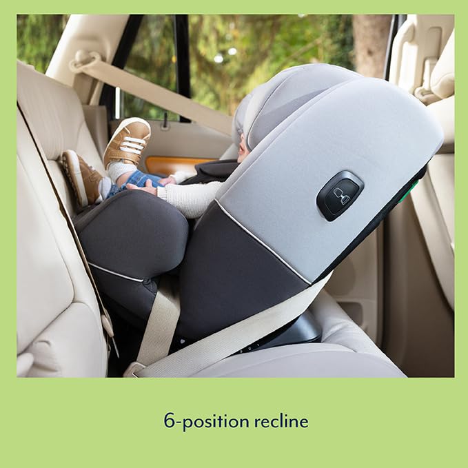 Graco SlimFit R129 All-in-One Convertible Car Seat, Birth to 12 years (40-145cm). Rearward facing until approx. 4yrs (40-105cm), Forward facing from approx. 3.5 to 12 years (100-145cm), Iron fashion