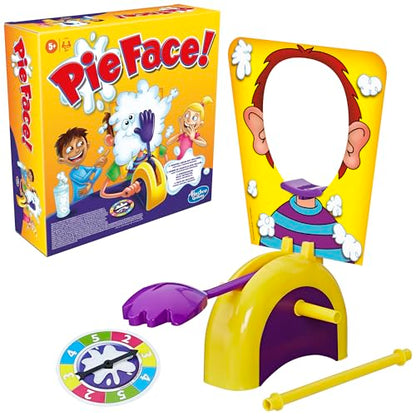 Hasbro Gaming Pie Face Whipped Cream Family Board Game for 5+ Year Old Kids, Party Games for 2 Players or More